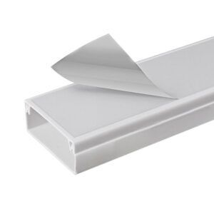 Canaleta Blanca Adhesiva de PVC