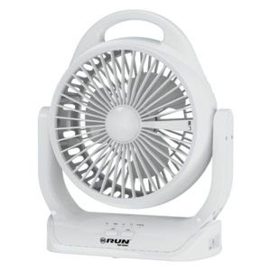 Ventilador 6" Recargable con Lámpara LED5W