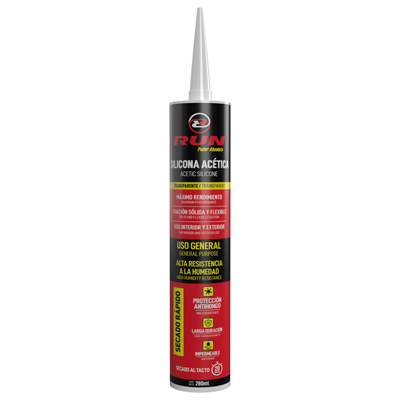 silicona acética transparente 280 ml