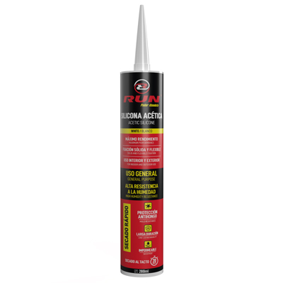 silicona acética blanca 280 ml
