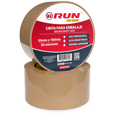 Cinta marrón para embalaje 100m