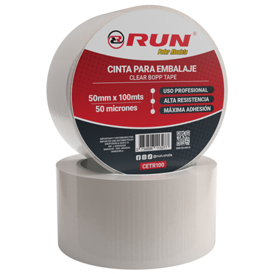 Cinta transparente para embalaje 100m