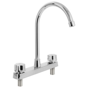 Grifería de acero inoxidable para fregadero 8" Barstow
